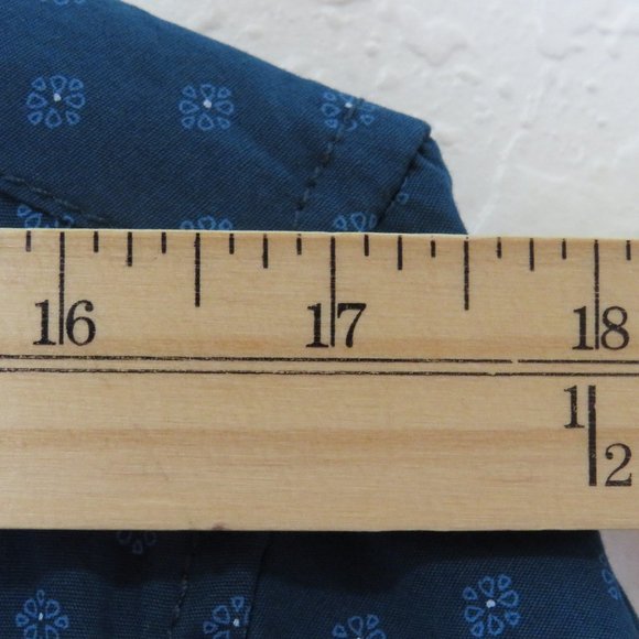 Hudson & Barrow NYC* Men's Short Sleeve Button Down Curved Hem BOHO Shirt~Medium - Picture 5 of 11